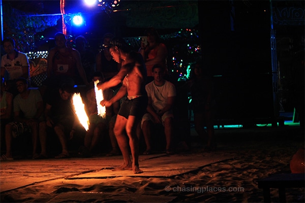 Fire performer on Koh Phi Phi Don