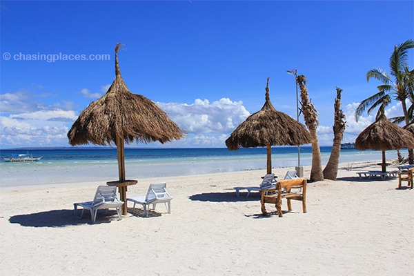 The beach view from Placid Beach Resort, Alice-Beach, Bantayan Island
