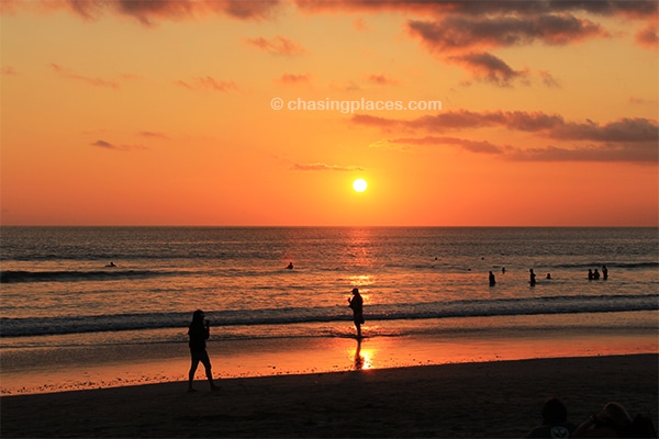 Be sure to pack a pair of shades for Kuta's stunning sunsets