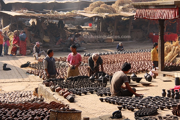 Pottery Square in ancient Bhaktapur
