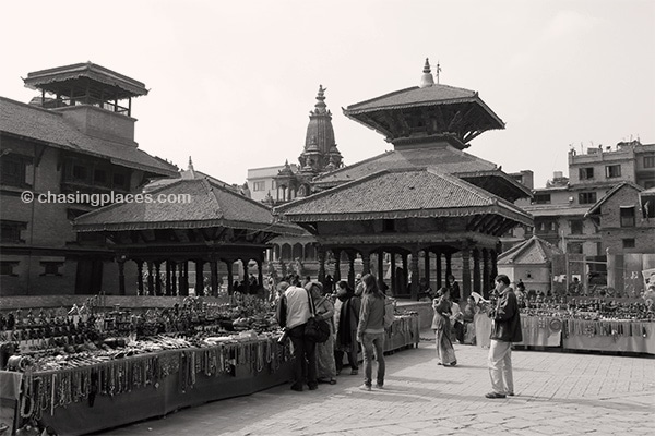 Shopping at Patan's Durbar Square