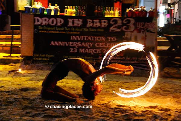 Fire performer on Ko Pha Ngan