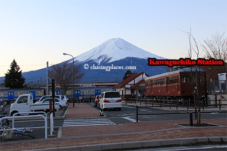 You can quickly determine whether Mount Fuji is visible once you arrive at Kawaguchiko Station.