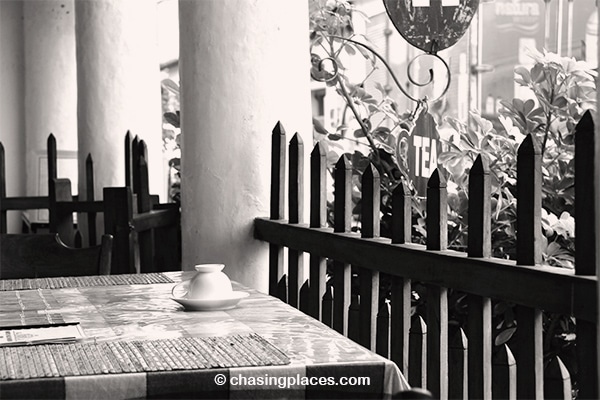 Enjoy a cup of coffee at one of Galle Fort's cozy cafes