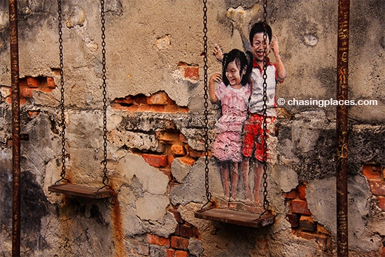 Explore the wall murals in Georgetown, Penang