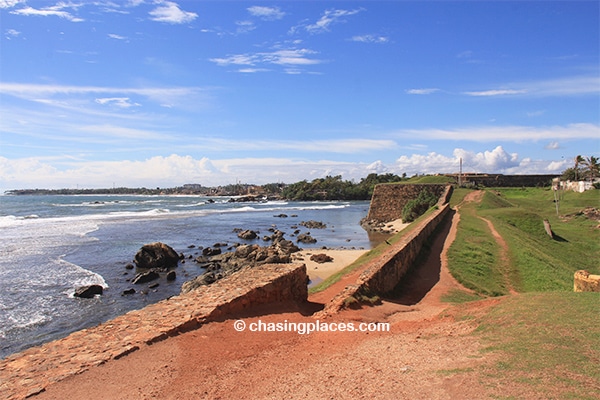 Walking around the walls of Galle Fort is highly recommended