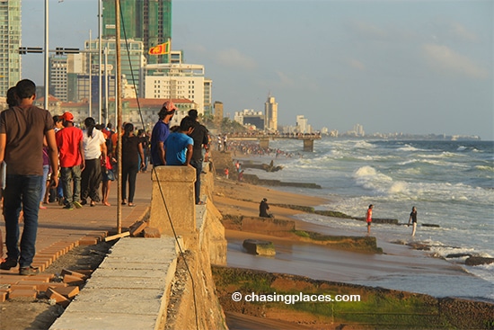 The Galle Face Green Waterfront Area, Colombo
