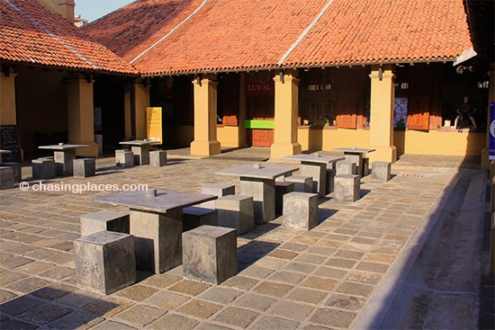 The interior square of the Dutch Hospital, Colombo