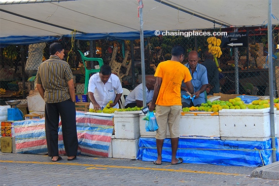 Grab some fresh fruits at-Male's Produce Maket