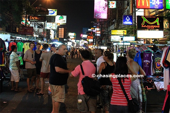 Khao San Road in the early evening