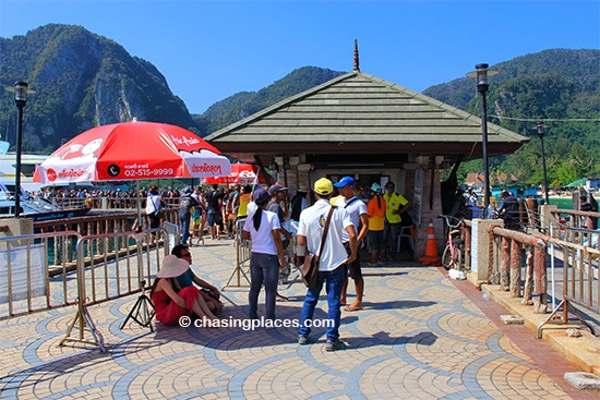 Locals waiting for fresh tourists to step foot on Koh Phi Phi