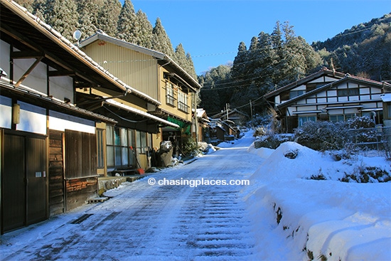 One of the aged towns on the way to Tsumago