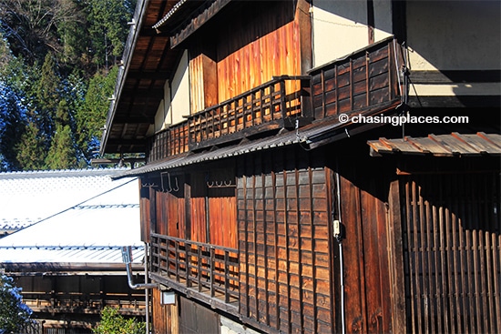 Tsumago.-Both Magome and Tsumago are filled with buildings with atmospheric aged cedar siding