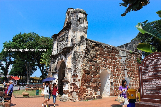 The remains of A Famosa Fort, Melaka, Malaysia