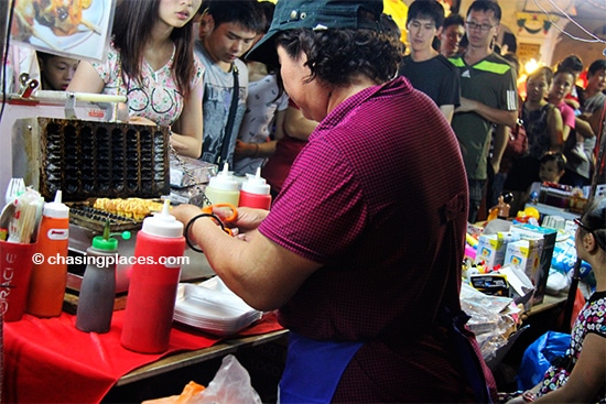 Try some traditional hawker food while visiting Jonker Walk