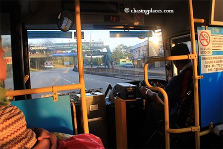 The bus ride from downtown Johor to JB Larkin Station