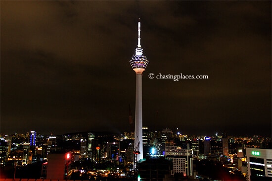 A view of KL Tower from Heli Lounge, Kuala Lumpur