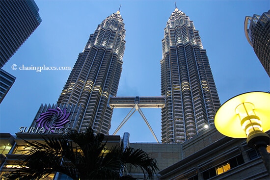 An up-close view of the Petronas Twin Towers