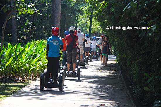 Consider a Segway ride while on Sentosa Island Singapore