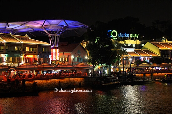 Enjoy a riverside dinner in Clarke Quay, Singapore