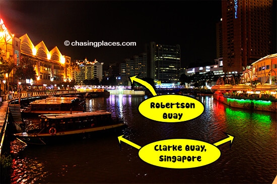Robertson Quay is a short walk past Clarke Quay in Singapore