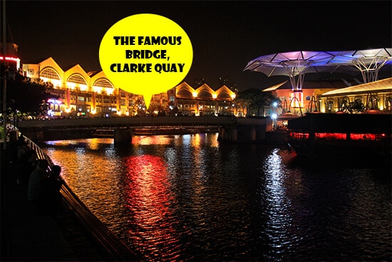 The famous bridge, Clarke Quay, Singapore