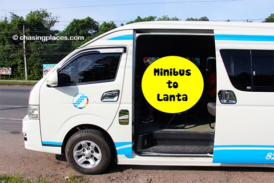 The minibus to Koh Lanta from Krabi Airport