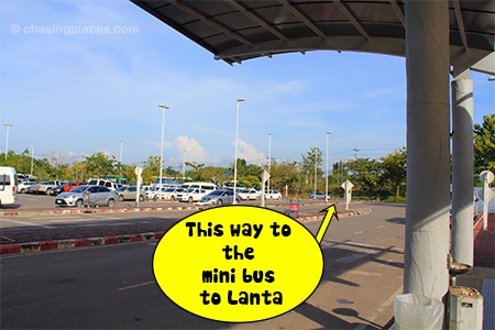 Turn left once you come out of Krabi Airport