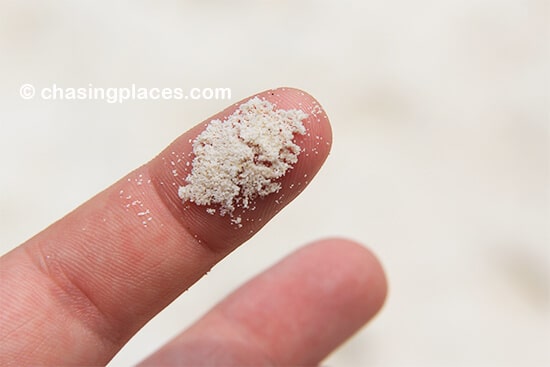 The powdery white sand from Maya-Bay