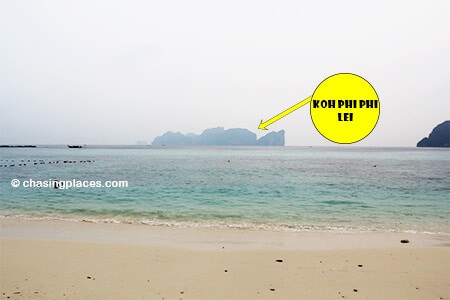 You will get a direct view of Koh Phi Phi Lei from Long Beach