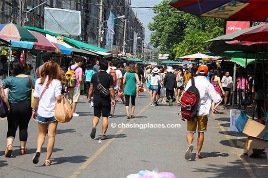 Chatuchak at about 1 pm on Saturday