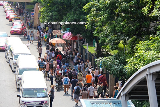 Expect some traffic when you head to Chatuchak on the weekend