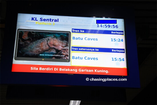 Batu Caves can be easily reached from KL Sentral via the KTM network