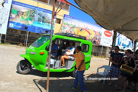 Visitors-loading-onto-the-electric-tricycles-right-near-Boracay's-Jetty