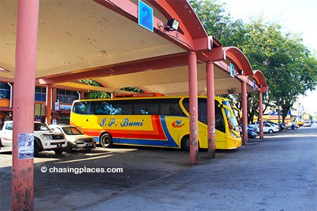 Typically, there is only 1 or 2 buses waiting at Cukai's small Bus Terminal.