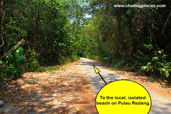 You can either walk or take ride a moto to the isolated beach near Kampung Baru