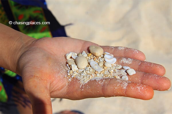 Puka Beach is well regarded for its beautiful shells and white sand