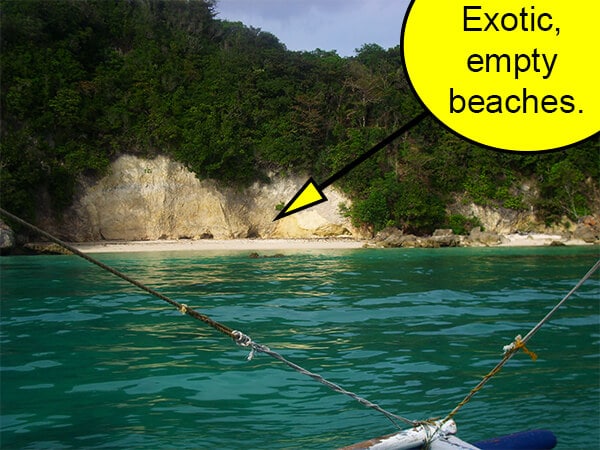 You might want to ask your tour guide to stop at one of the pristine beaches during your tour.