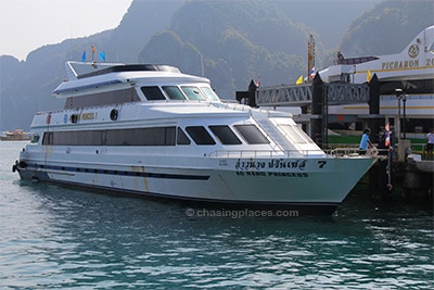 Ferry at Koh Phi Phi pier