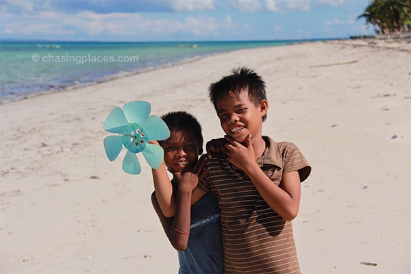 Young fishermen on Alice Beach