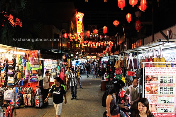 The night scene, Petaling Street, Kuala Lumpur