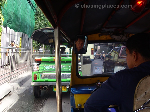 Tuk-tuk in downtown-Bangkok