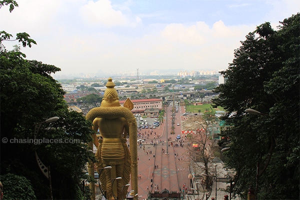 The panoramic view from Batu Caves