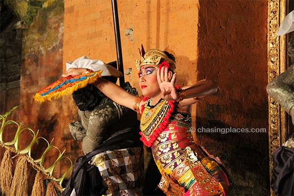 Traditional dance at Ubud Palace's Cultural Show