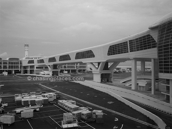 The connecting bridge at KLIA2