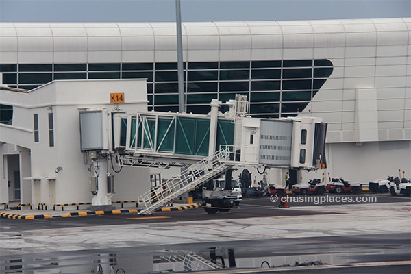 The new gangway system at KLIA2