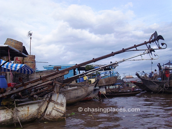 Travel to southern Vietnam to admire the antique motors still presently used on the Mekong