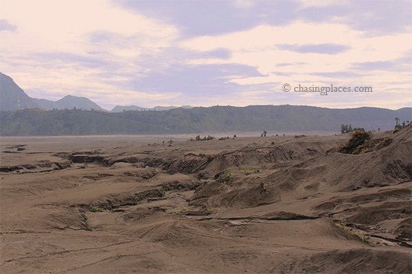 The landscape minutes away from Mount Bromo