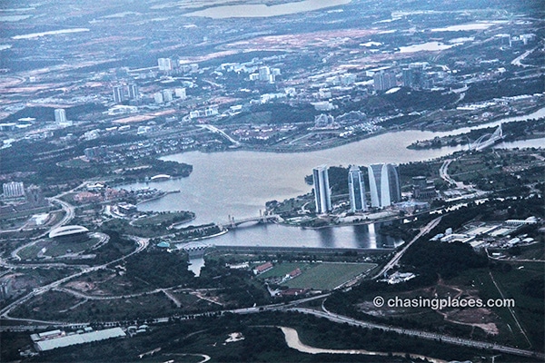 An aerial view of Putrajaya: 15-minutes before-landing at KLIA.