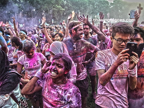 It was exhilarating dancing alongside thousands of people after the run.